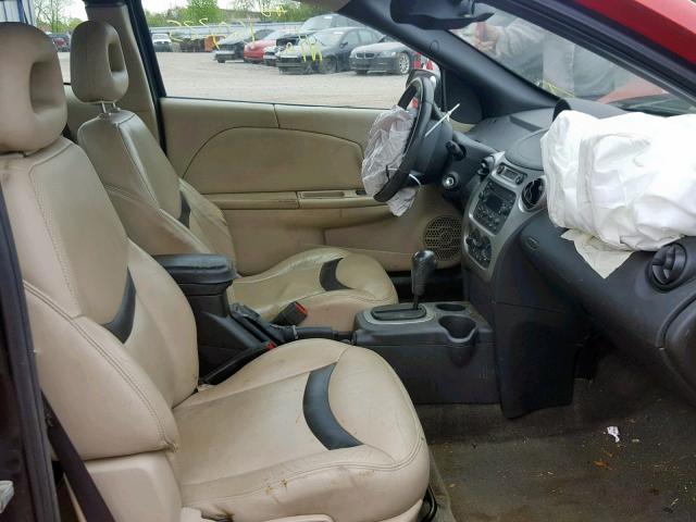 1G8AW12F14Z110125 - 2004 SATURN ION LEVEL RED photo 5