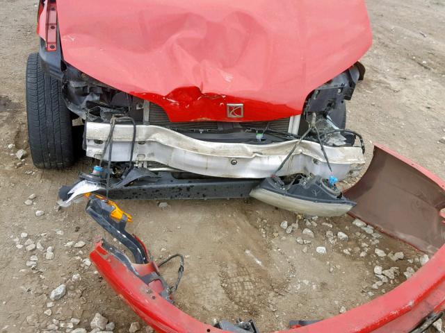 1G8AW12F14Z110125 - 2004 SATURN ION LEVEL RED photo 9