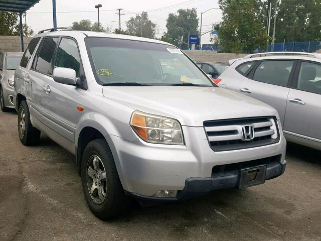 5FNYF28338B018193 - 2008 HONDA PILOT SE SILVER photo 1