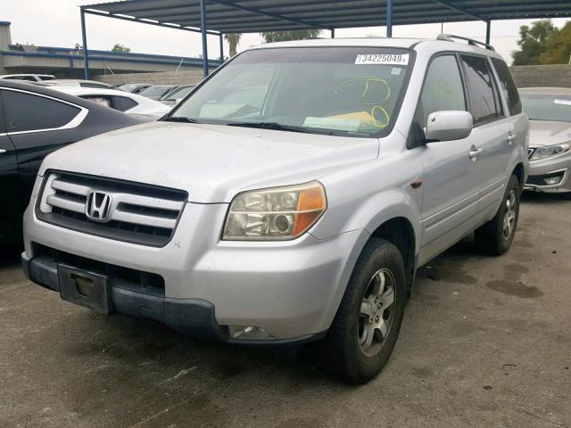 5FNYF28338B018193 - 2008 HONDA PILOT SE SILVER photo 2