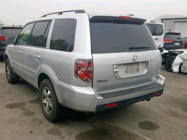 5FNYF28338B018193 - 2008 HONDA PILOT SE SILVER photo 3