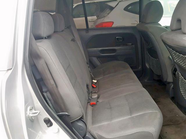 5FNYF28338B018193 - 2008 HONDA PILOT SE SILVER photo 6