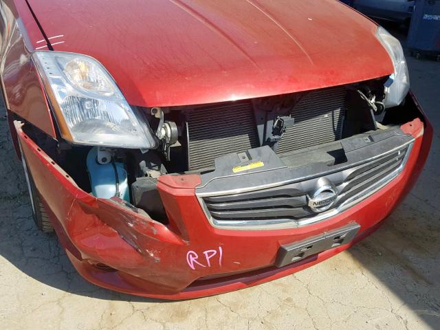 3N1AB6AP5AL660636 - 2010 NISSAN SENTRA 2.0 RED photo 9