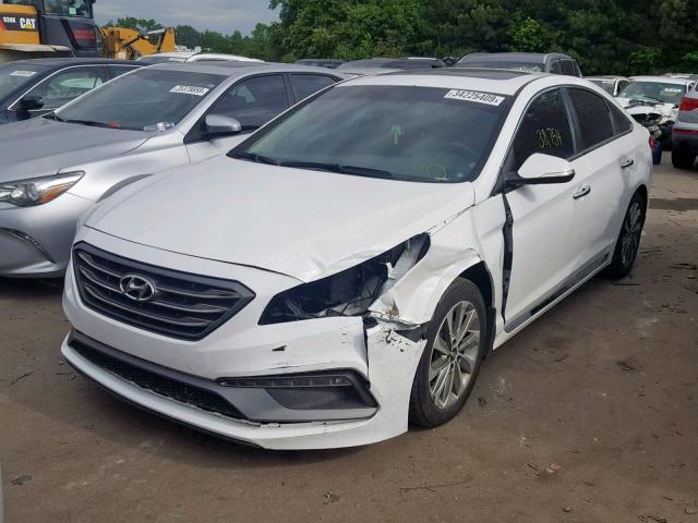 5NPE34AF4HH573117 - 2017 HYUNDAI SONATA SPO WHITE photo 2