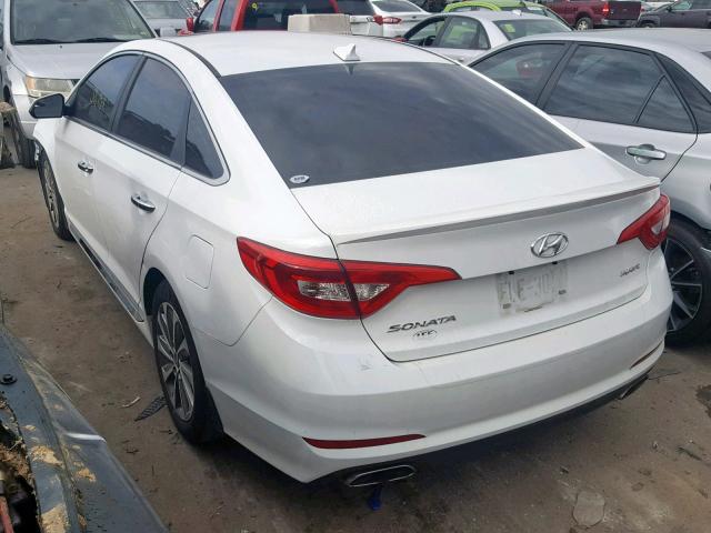 5NPE34AF4HH573117 - 2017 HYUNDAI SONATA SPO WHITE photo 3