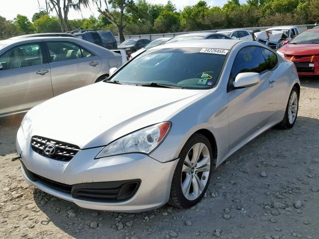 KMHHT6KD4BU043647 - 2011 HYUNDAI GENESIS CO SILVER photo 2