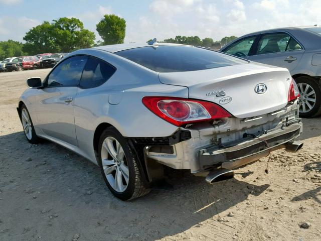 KMHHT6KD4BU043647 - 2011 HYUNDAI GENESIS CO SILVER photo 3