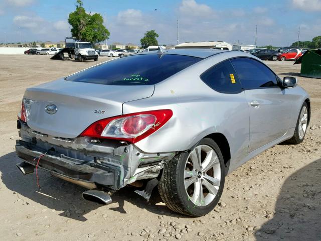 KMHHT6KD4BU043647 - 2011 HYUNDAI GENESIS CO SILVER photo 4