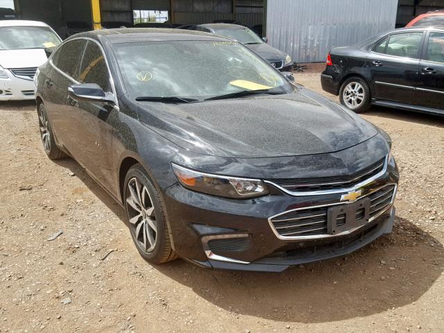 1G1ZE5STXHF222544 - 2017 CHEVROLET MALIBU LT BLACK photo 1