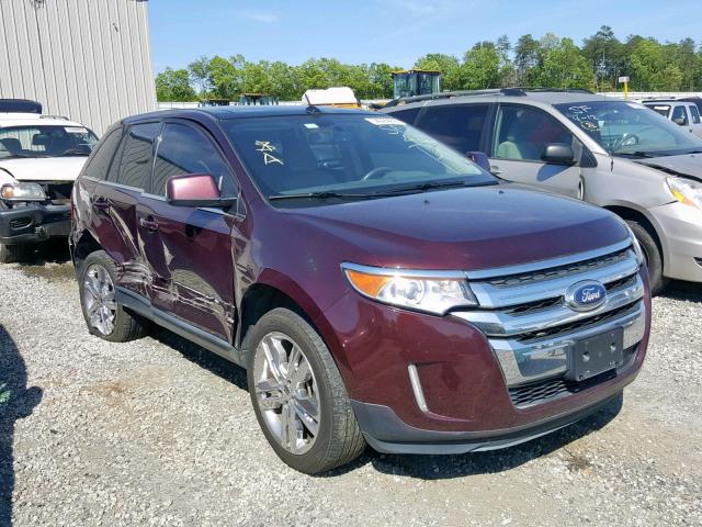 2FMDK4KC4BBA49399 - 2011 FORD EDGE LIMIT BURGUNDY photo 1