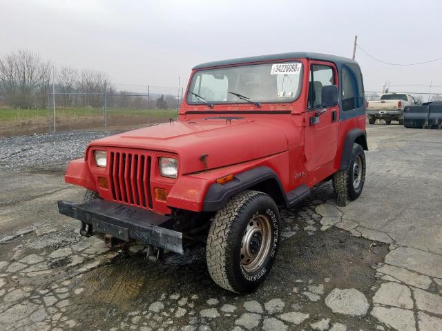 1J4FY19P7PP213676 - 1993 JEEP WRANGLER / YJ S  photo 2