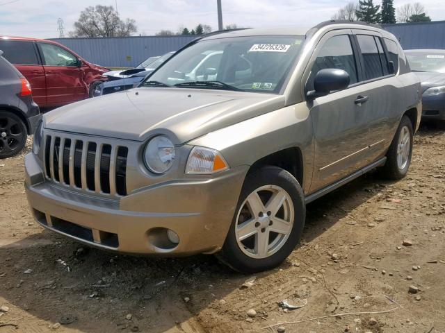 1J8FF47W78D677750 - 2008 JEEP COMPASS SP 金色 照片 2