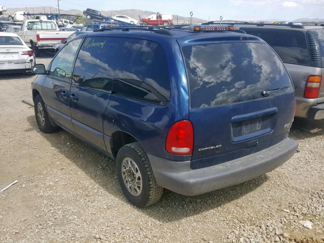 2C4GJ45G5YR778272 - 2000 CHRYSLER VOYAGER SE BLUE photo 3