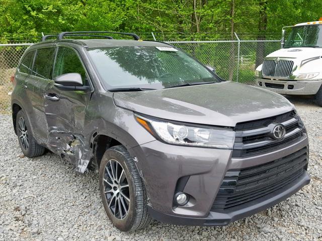 5TDJZRFH5HS420454 - 2017 TOYOTA HIGHLANDER GRAY photo 1