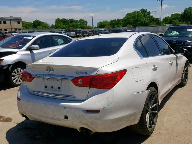 JN1FV7AP6GM420948 - 2016 INFINITI Q50 RED SP WHITE photo 4