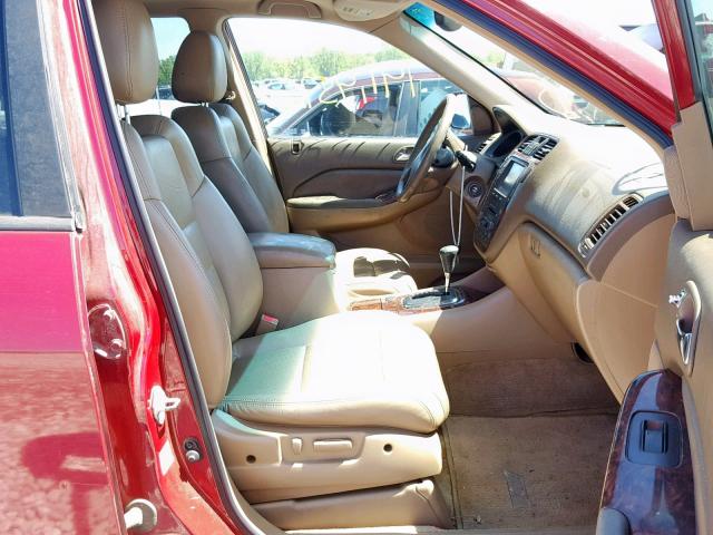 2HNYD18632H533152 - 2002 ACURA MDX TOURIN RED photo 5