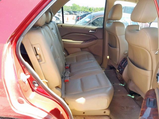 2HNYD18632H533152 - 2002 ACURA MDX TOURIN RED photo 6