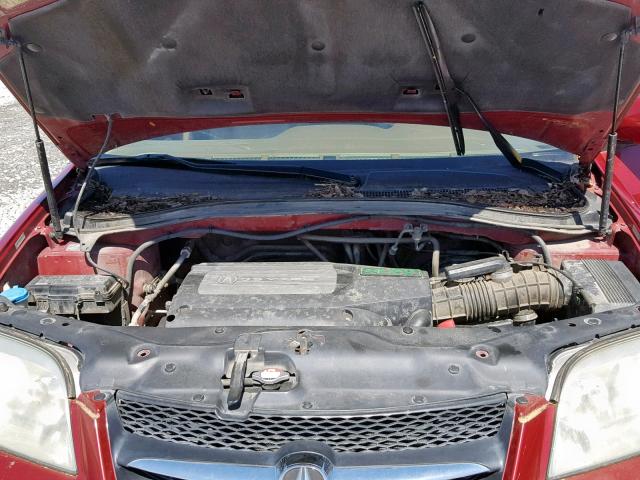 2HNYD18632H533152 - 2002 ACURA MDX TOURIN RED photo 7