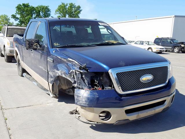 1FTPW12507KC62479 - 2007 FORD F150 SUPER BLUE photo 1