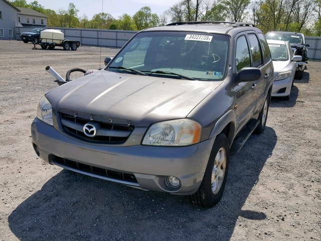 4F2YU08102KM27609 - 2002 MAZDA TRIBUTE LX GRAY photo 2