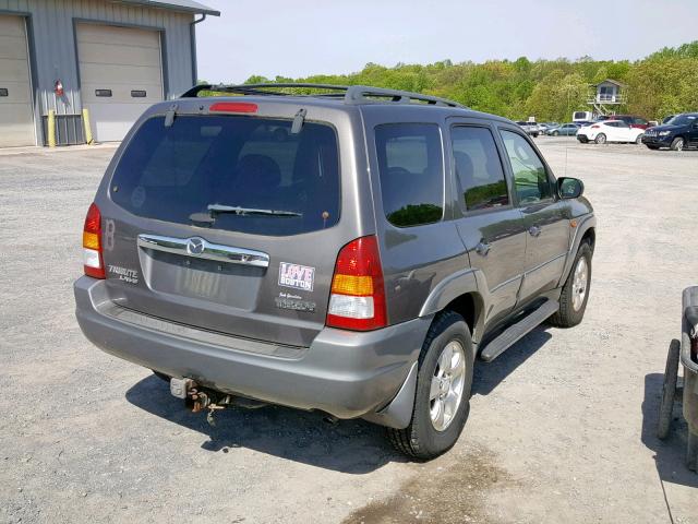 4F2YU08102KM27609 - 2002 MAZDA TRIBUTE LX GRAY photo 4