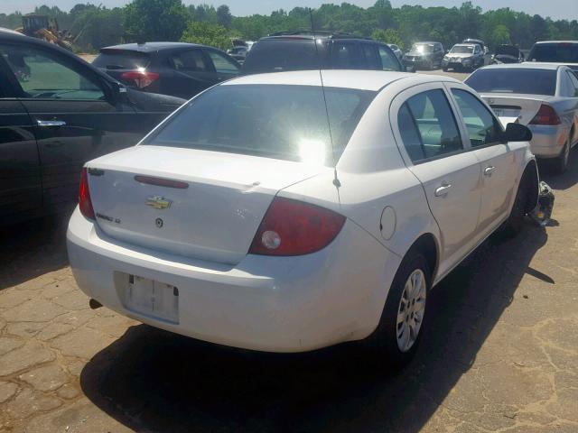 1G1AT58H197160338 - 2009 CHEVROLET COBALT LT WHITE photo 4