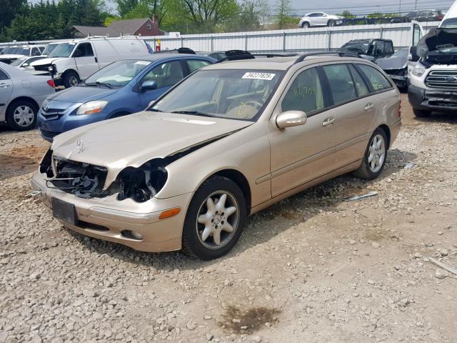 WDBRH81J63F401140 - 2003 MERCEDES-BENZ C 240 SPOR TAN photo 2