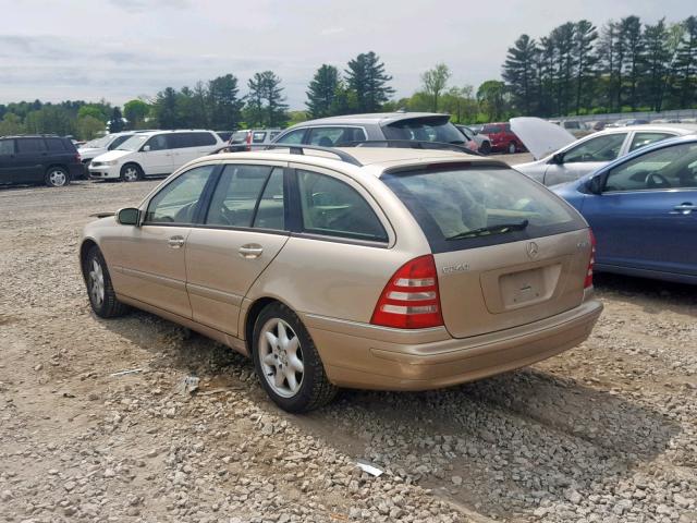 WDBRH81J63F401140 - 2003 MERCEDES-BENZ C 240 SPOR TAN photo 3