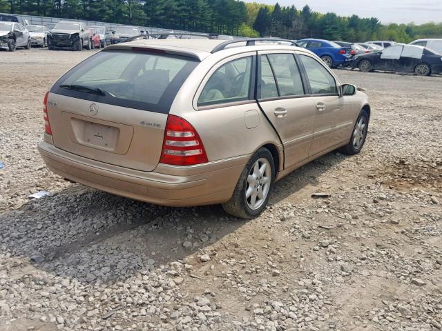 WDBRH81J63F401140 - 2003 MERCEDES-BENZ C 240 SPOR TAN photo 4