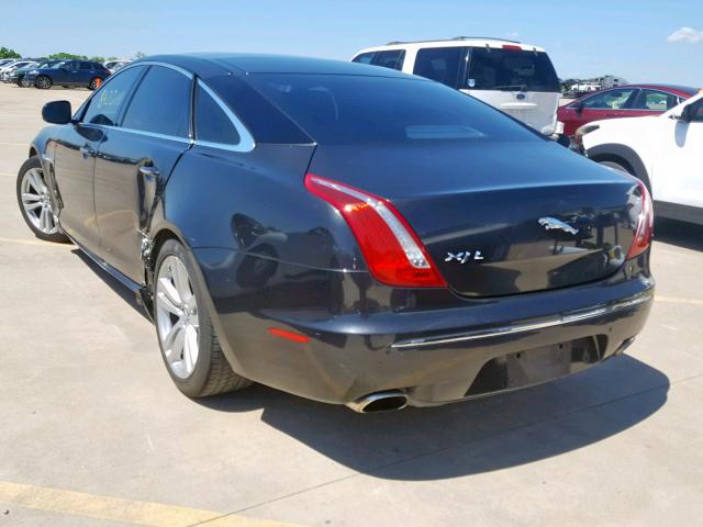 SAJWA2GB1BLV14713 - 2011 JAGUAR XJL BLACK photo 3