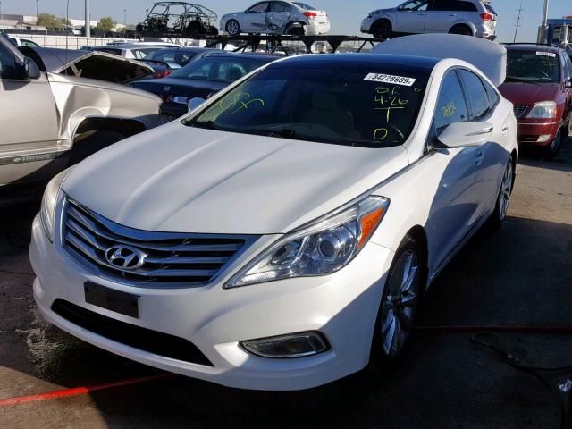 KMHFH4JG4DA201935 - 2013 HYUNDAI AZERA GLS WHITE photo 2