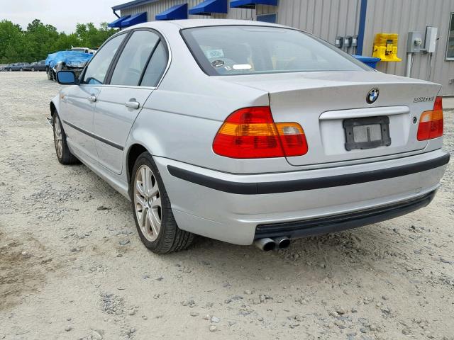 WBAEW53432PG16964 - 2002 BMW 330 XI SILVER photo 3