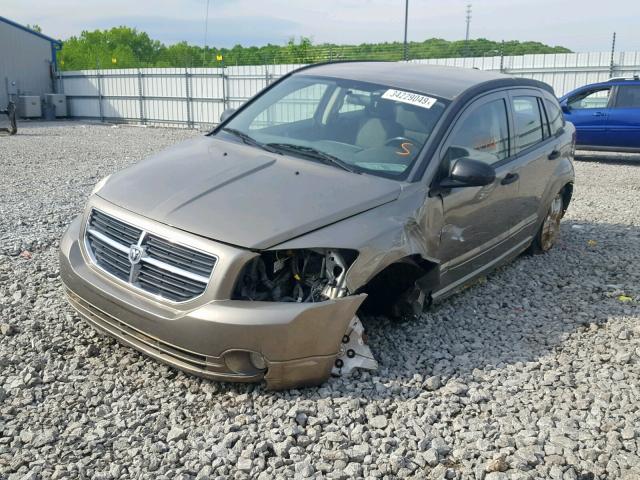 1B3HB48B28D593876 - 2008 DODGE CALIBER SX BROWN photo 2