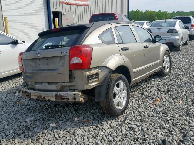 1B3HB48B28D593876 - 2008 DODGE CALIBER SX BROWN photo 4