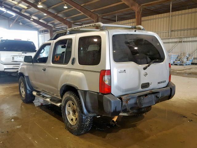 5N1ED28T4YC510197 - 2000 NISSAN XTERRA XE SILVER photo 3