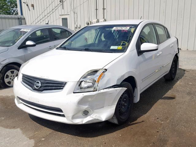 3N1AB6AP8BL603641 - 2011 NISSAN SENTRA 2.0 WHITE photo 2