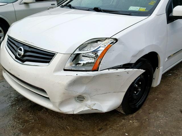 3N1AB6AP8BL603641 - 2011 NISSAN SENTRA 2.0 WHITE photo 9