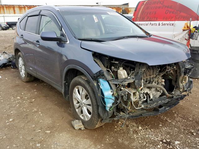 5J6RM4H77DL029921 - 2013 HONDA CR-V EXL BLUE photo 1