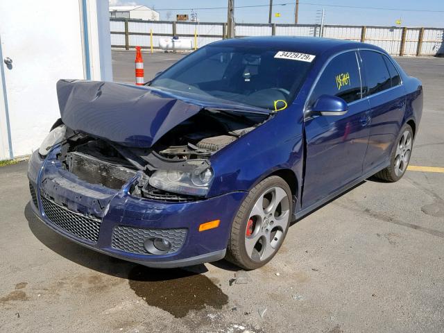 3VWXJ71K36M767977 - 2006 VOLKSWAGEN JETTA GLI BLUE photo 2