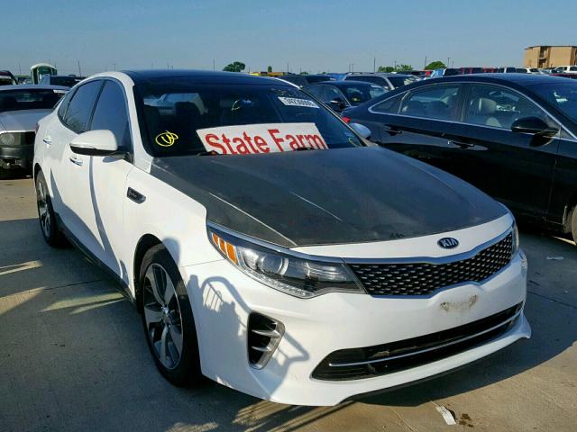 5XXGW4L23GG016848 - 2016 KIA OPTIMA SX WHITE photo 1