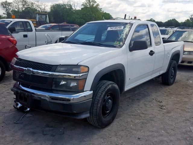 1GCDT19E588219210 - 2008 CHEVROLET COLORADO WHITE photo 2