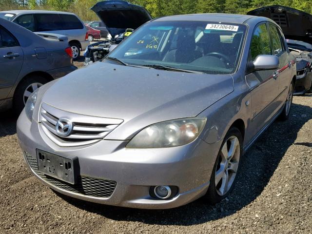 JM1BK143351220571 - 2005 MAZDA 3 HATCHBAC GRAY photo 2