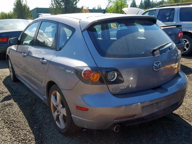 JM1BK143351220571 - 2005 MAZDA 3 HATCHBAC GRAY photo 3