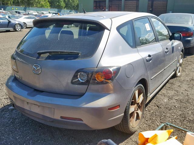 JM1BK143351220571 - 2005 MAZDA 3 HATCHBAC GRAY photo 4