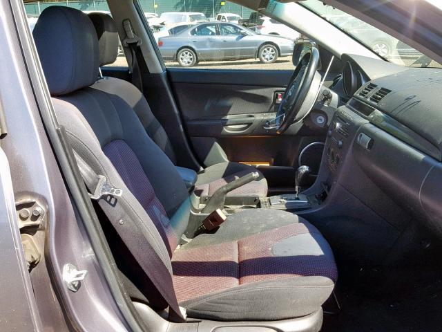 JM1BK143351220571 - 2005 MAZDA 3 HATCHBAC GRAY photo 5