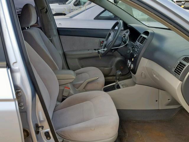 KNAFE121175425597 - 2007 KIA SPECTRA EX SILVER photo 5