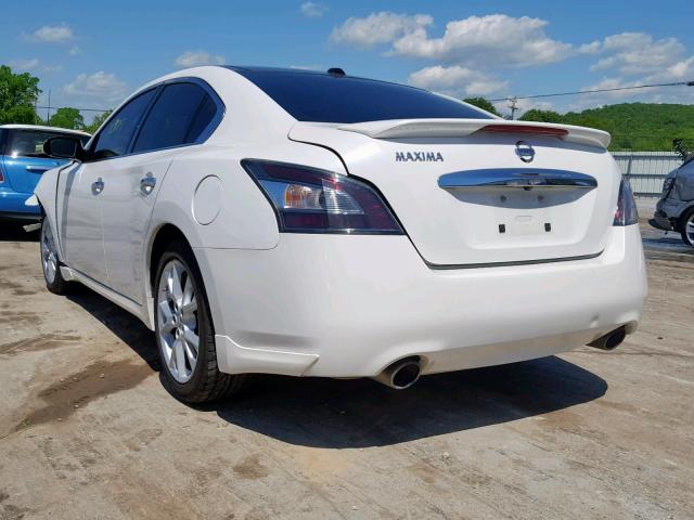 1N4AA5AP5CC839905 - 2012 NISSAN MAXIMA S WHITE photo 3