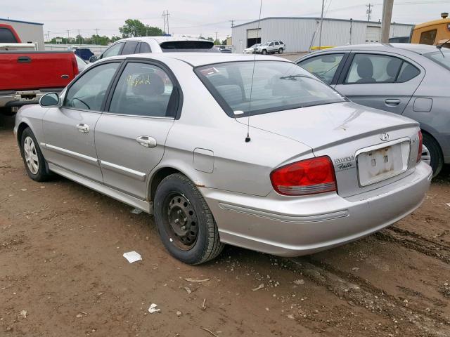 KMHWF25S55A159527 - 2005 HYUNDAI SONATA GL SILVER photo 3