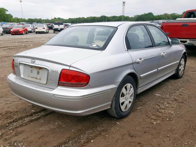 KMHWF25S55A159527 - 2005 HYUNDAI SONATA GL SILVER photo 4