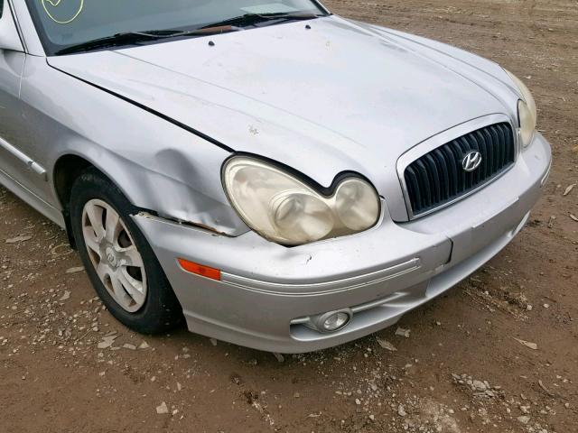 KMHWF25S55A159527 - 2005 HYUNDAI SONATA GL SILVER photo 9